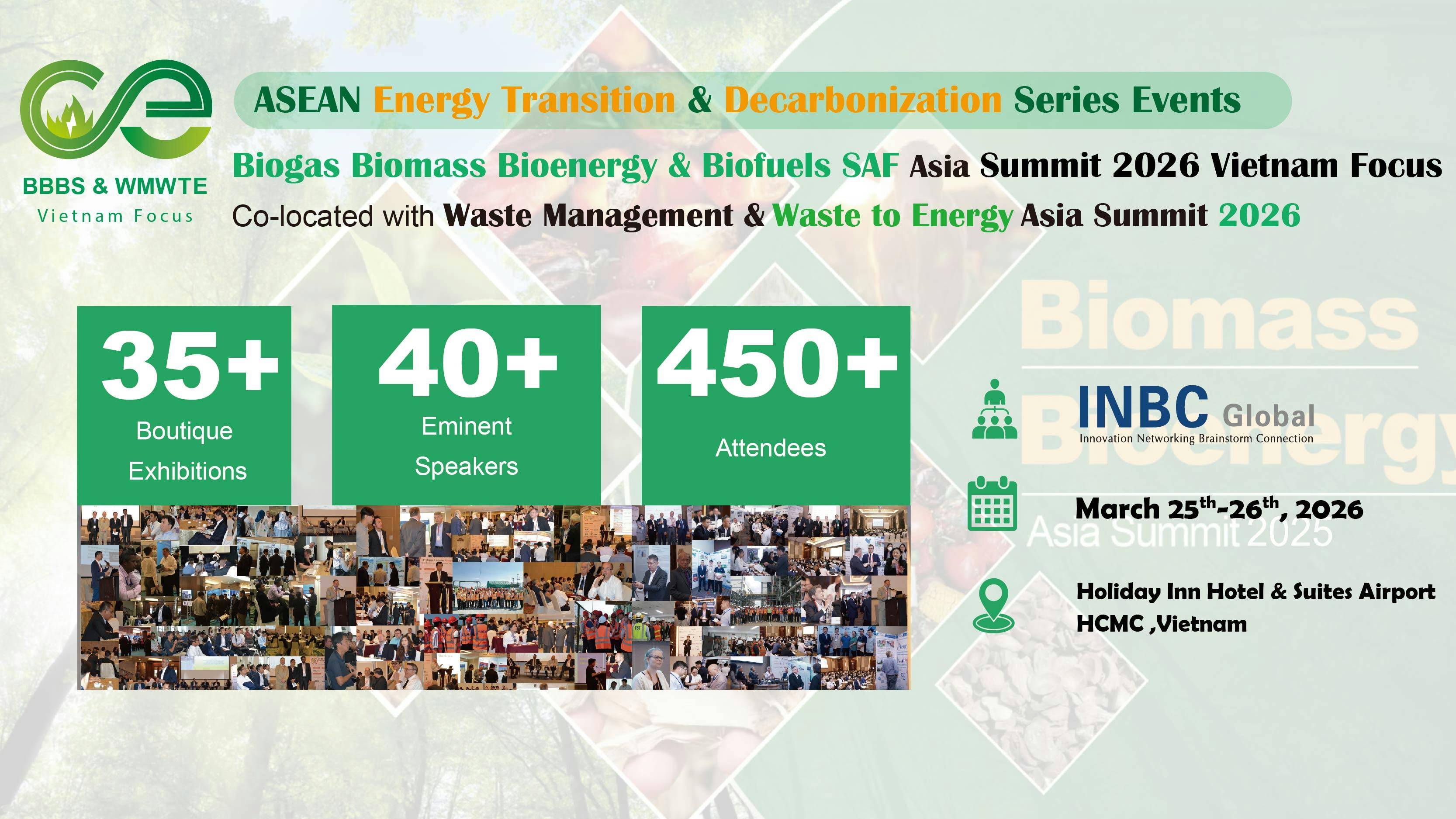 Biogas Biomass Bioenergy & Biofuels SAF Asia Summit 2026 Vietnam Focus