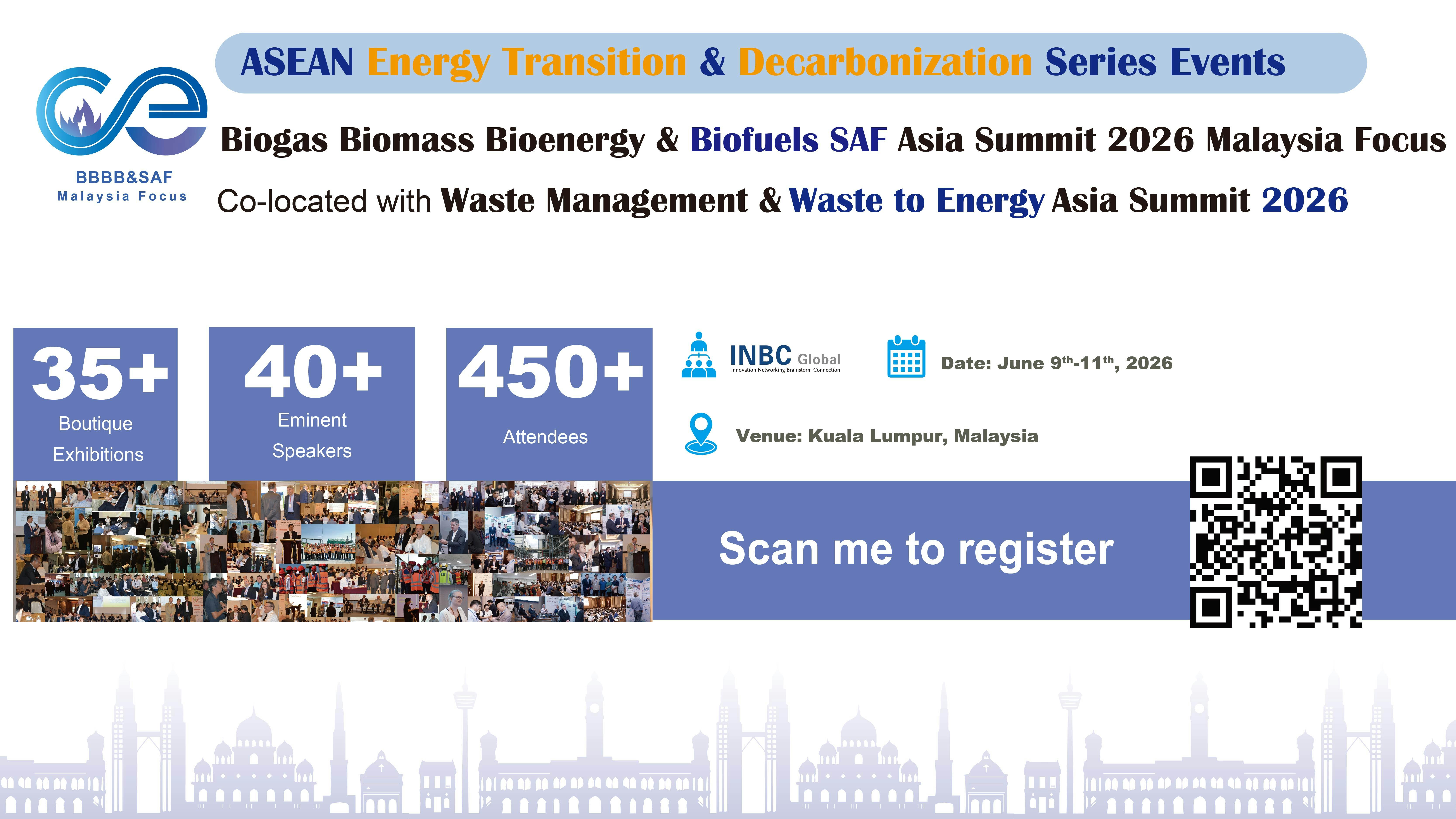 10th Biogas, Biomass, Bioenergy & Biofuels SAF Asia Summit Malaysia Focus
