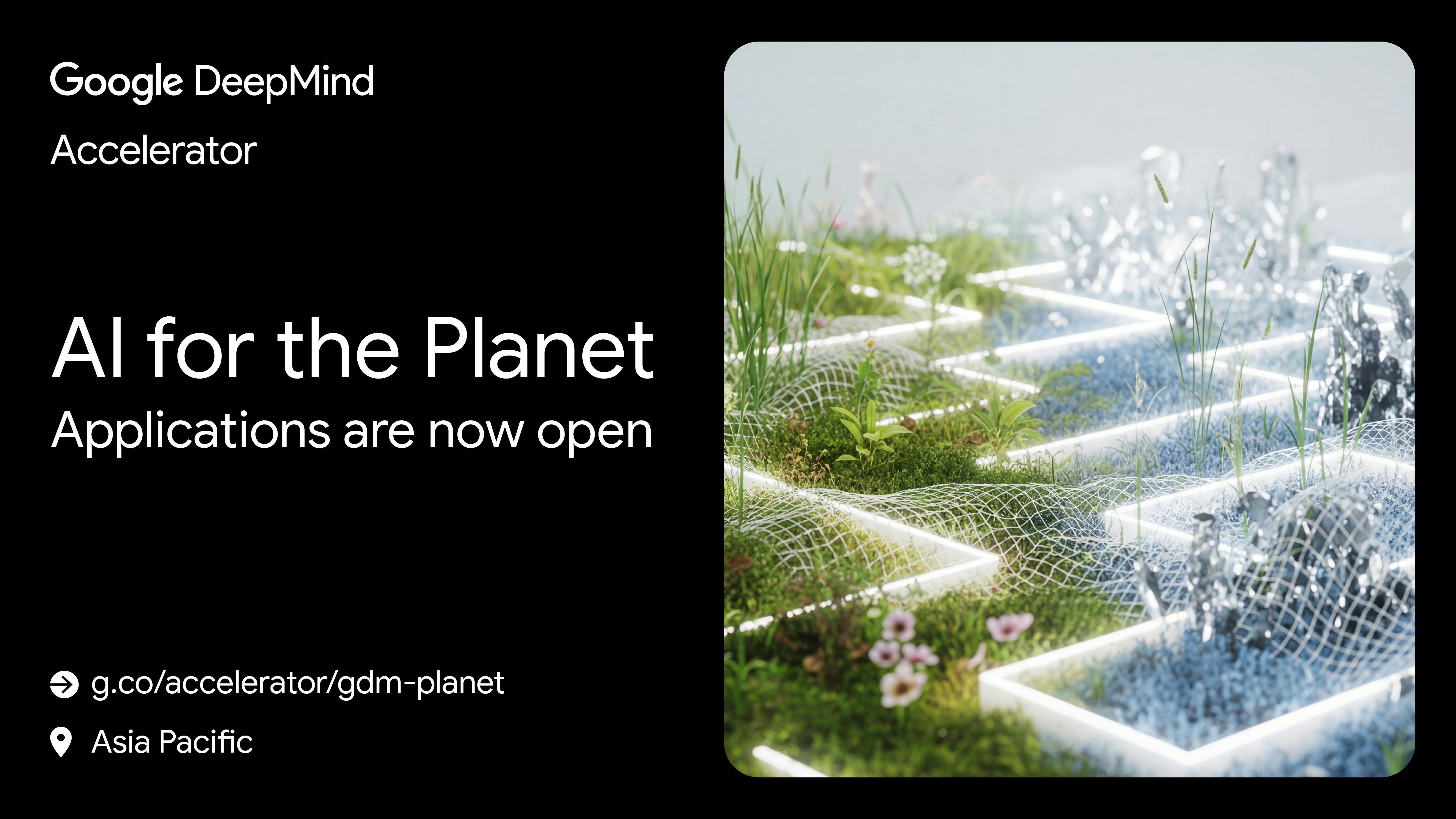 Google DeepMind Accelerator: AI for the Planet