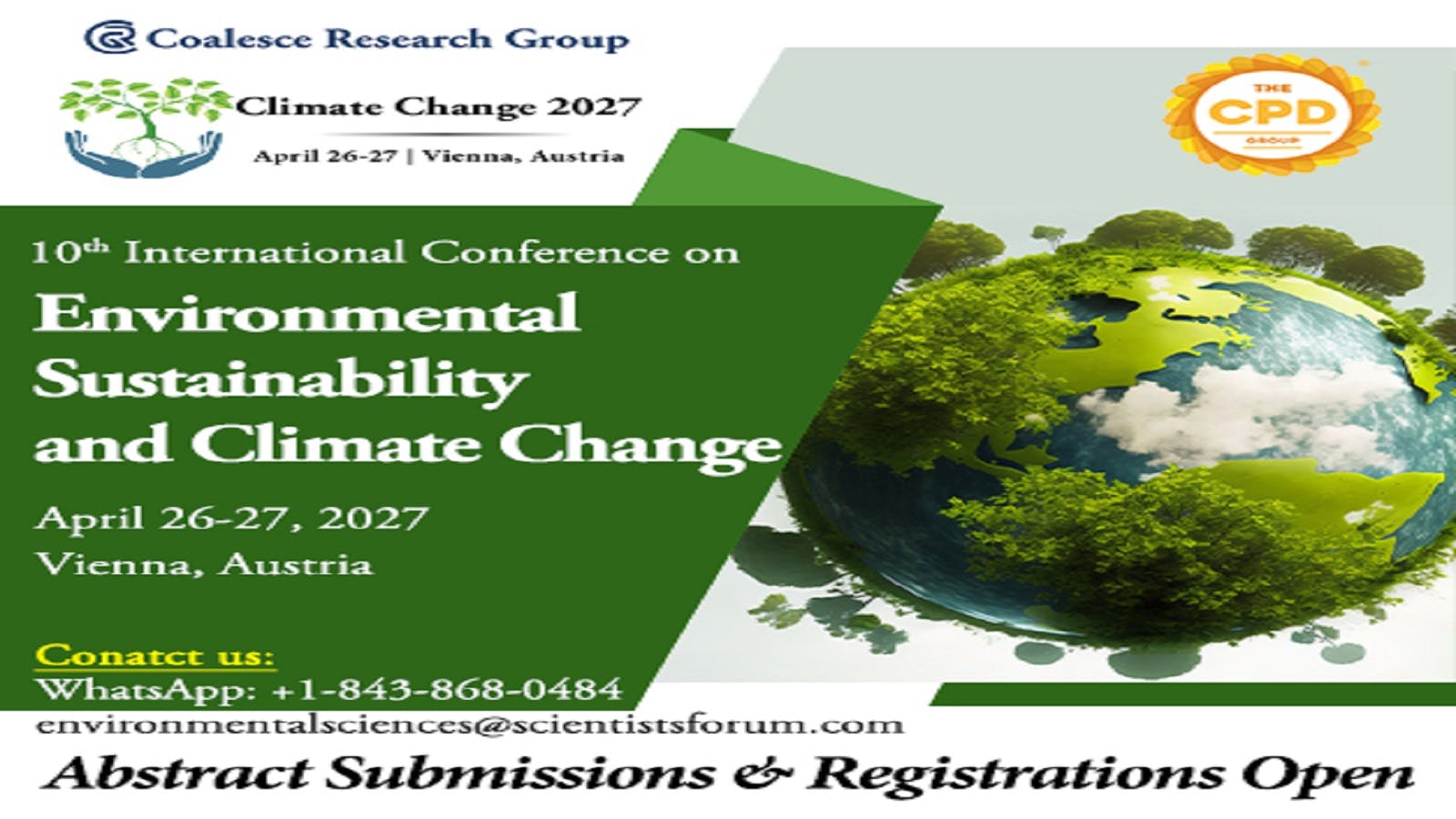 10th International Conference on Environmental Sustainability and Climate Change