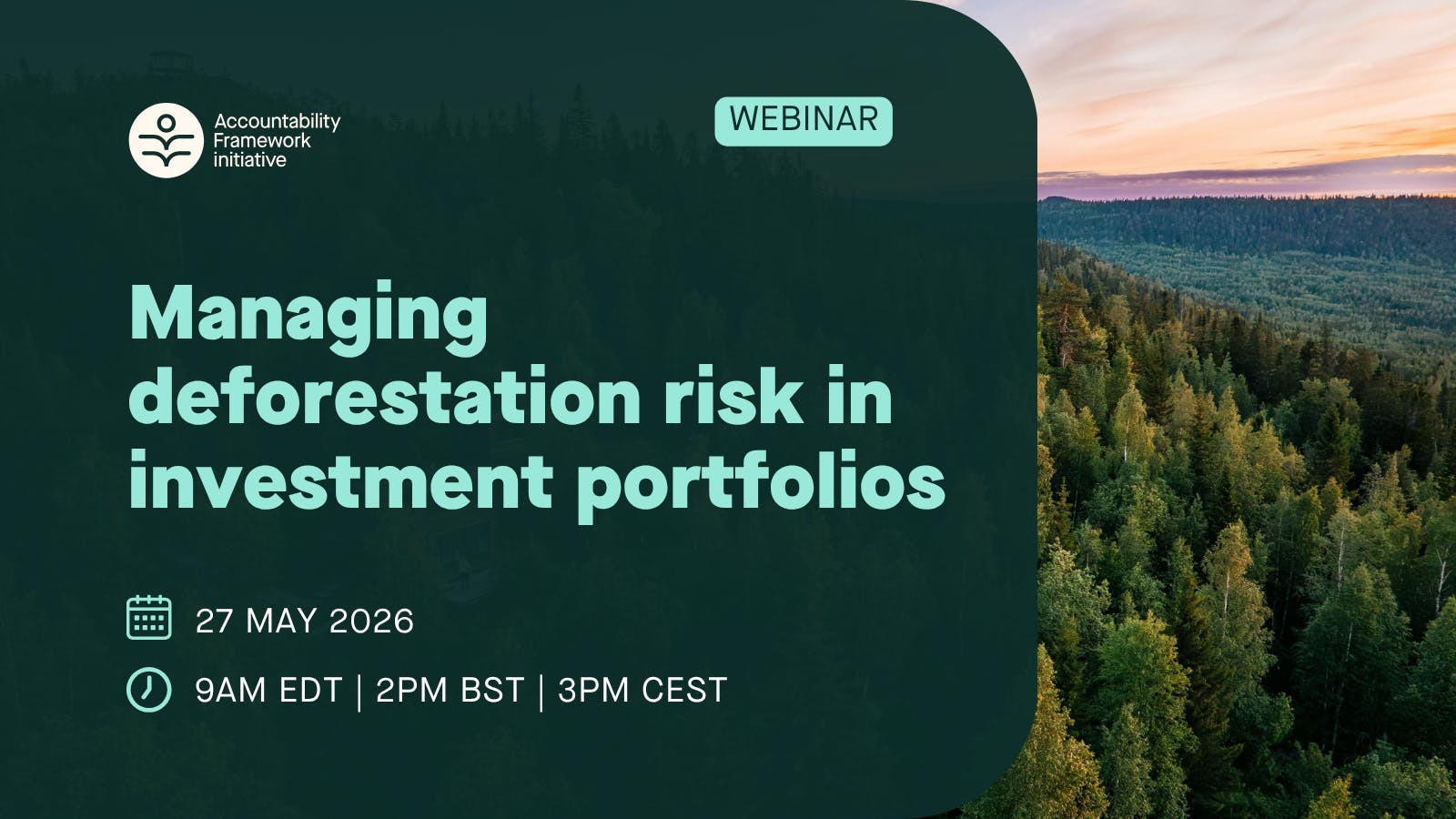 Managing deforestation risk in investment portfolios