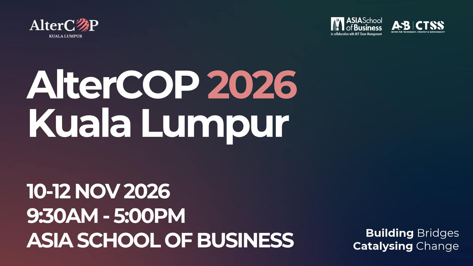 AlterCOP 2026 Kuala Lumpur