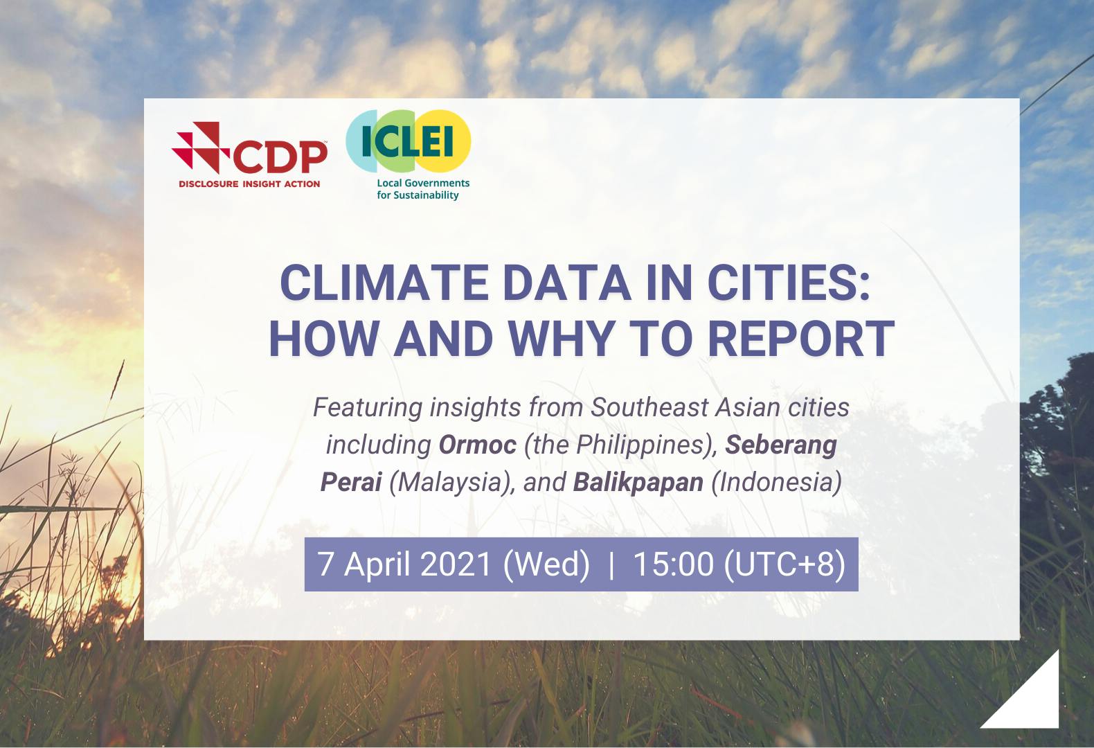 [Webinar] Climate data in cities: How and why to report