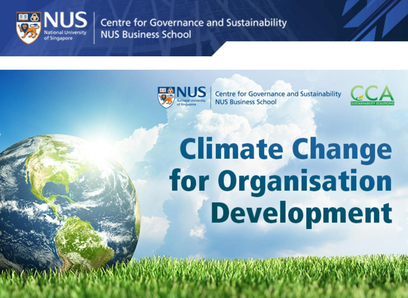 Online executive development programme (EDP) – Climate change for organisation development