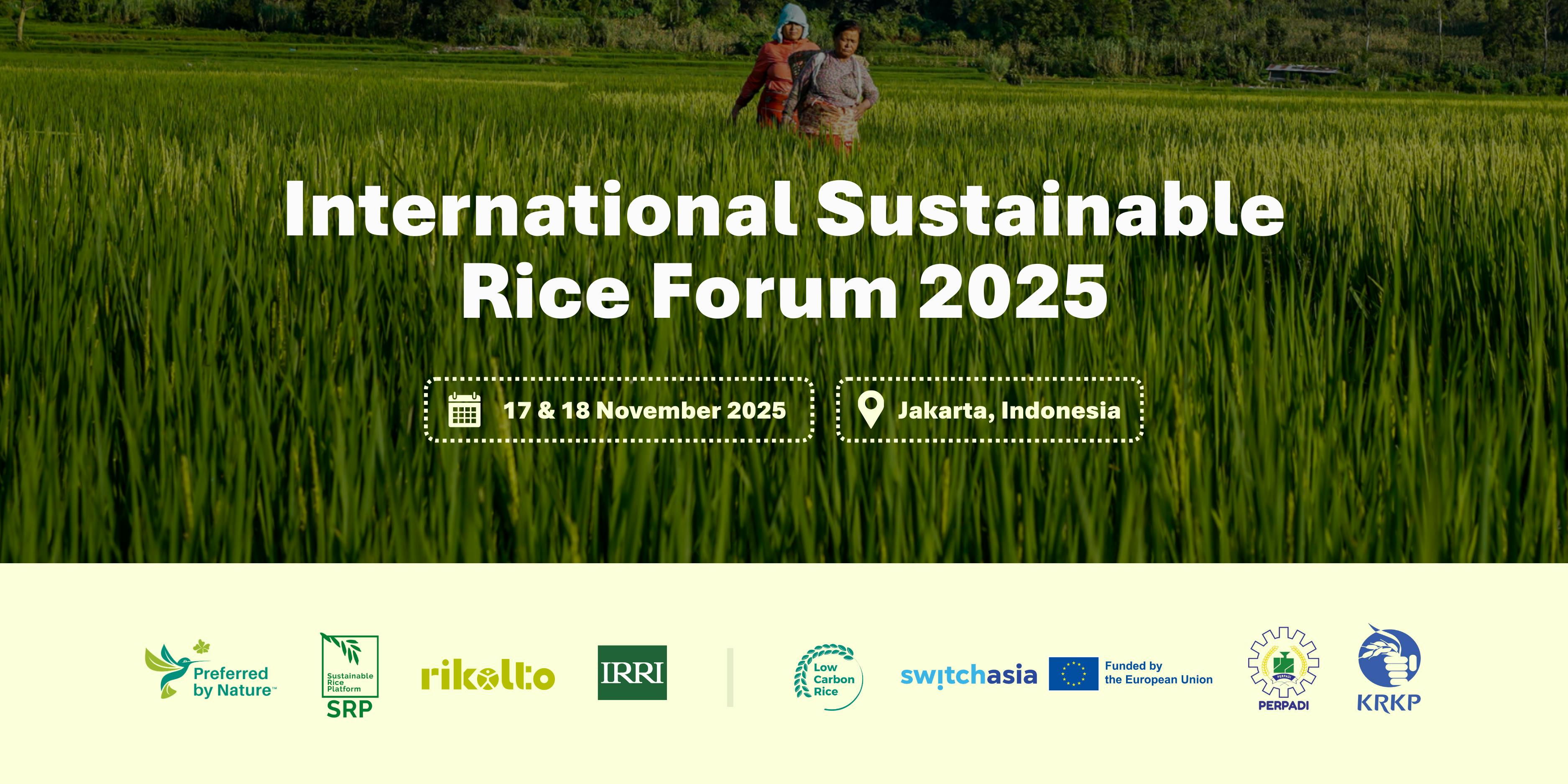 International Sustainable Rice Forum 2025