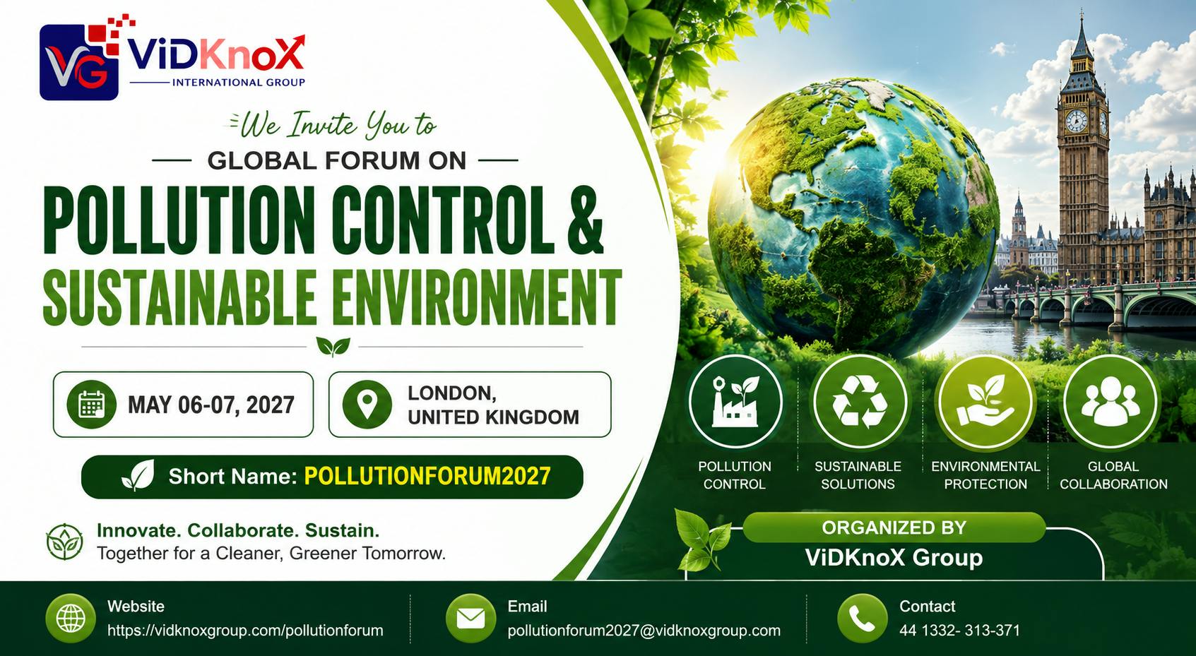 Global Forum on Pollution Control & Sustainable Environment