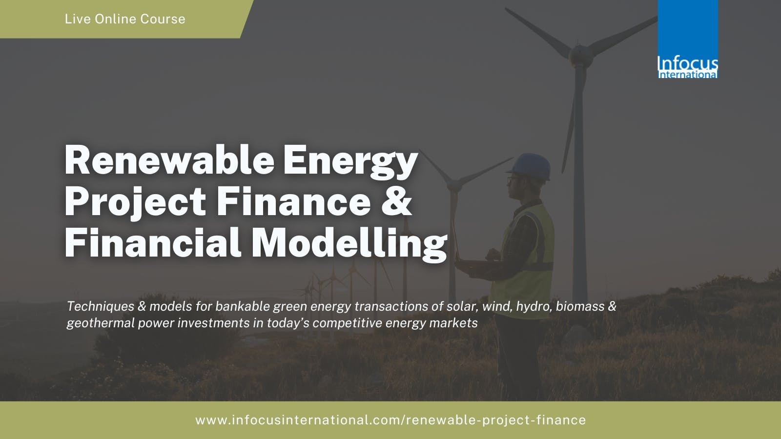 Renewable Energy Project Finance & Financial Modelling - Sep 2026