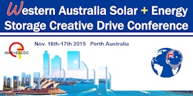 Western Australia Solar + Energy Storage Creative Drive Conference 2015