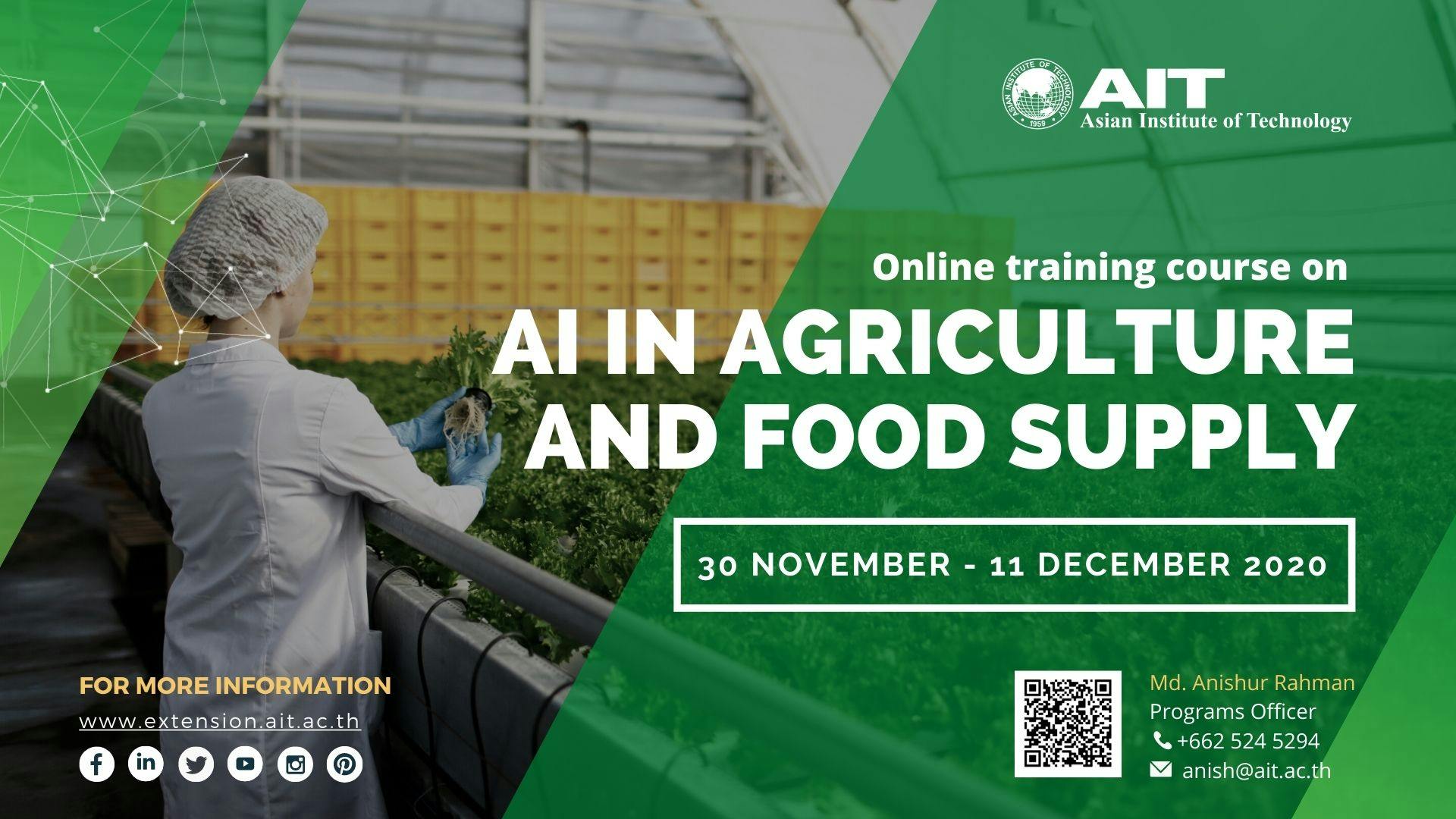 AI in agriculture and food supply