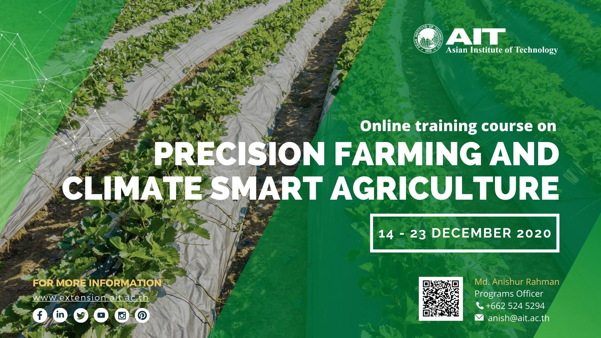Precision farming and climate smart agriculture
