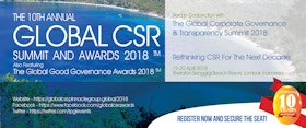 The 10th Annual Global CSR Summit & Awards 2018 (Also Featuring The Global Good Governance Awards 2018)
