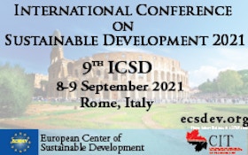 ICSD 2021 : 9th International conference on sustainable development