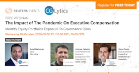 Webinar: The impact of the pandemic on executive compensation: Identify equity portfolios exposure to governance risks