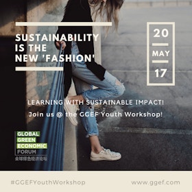 GGEF Youth Workshop: Sustainability is the new 'fashion'