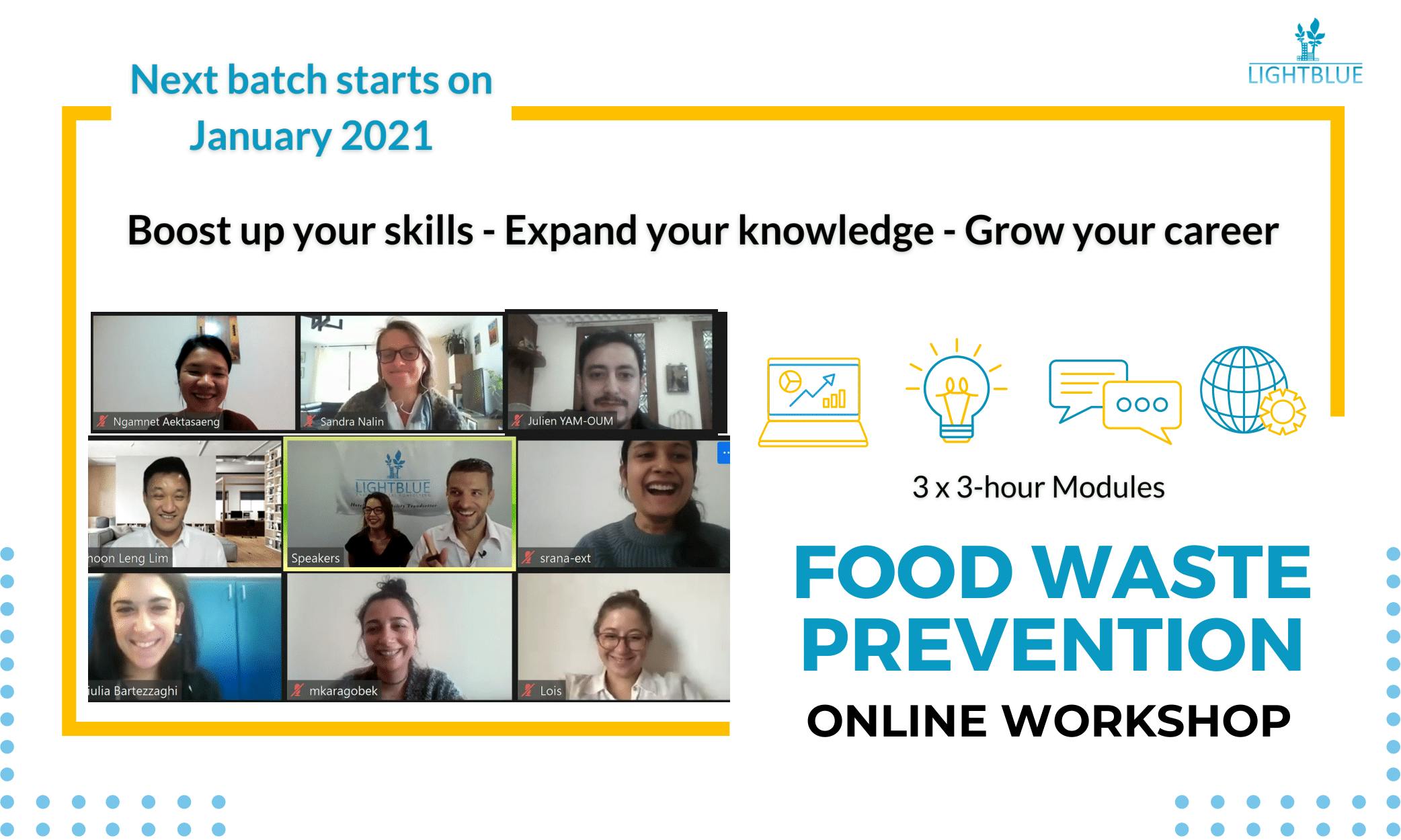 Full course on food waste prevention