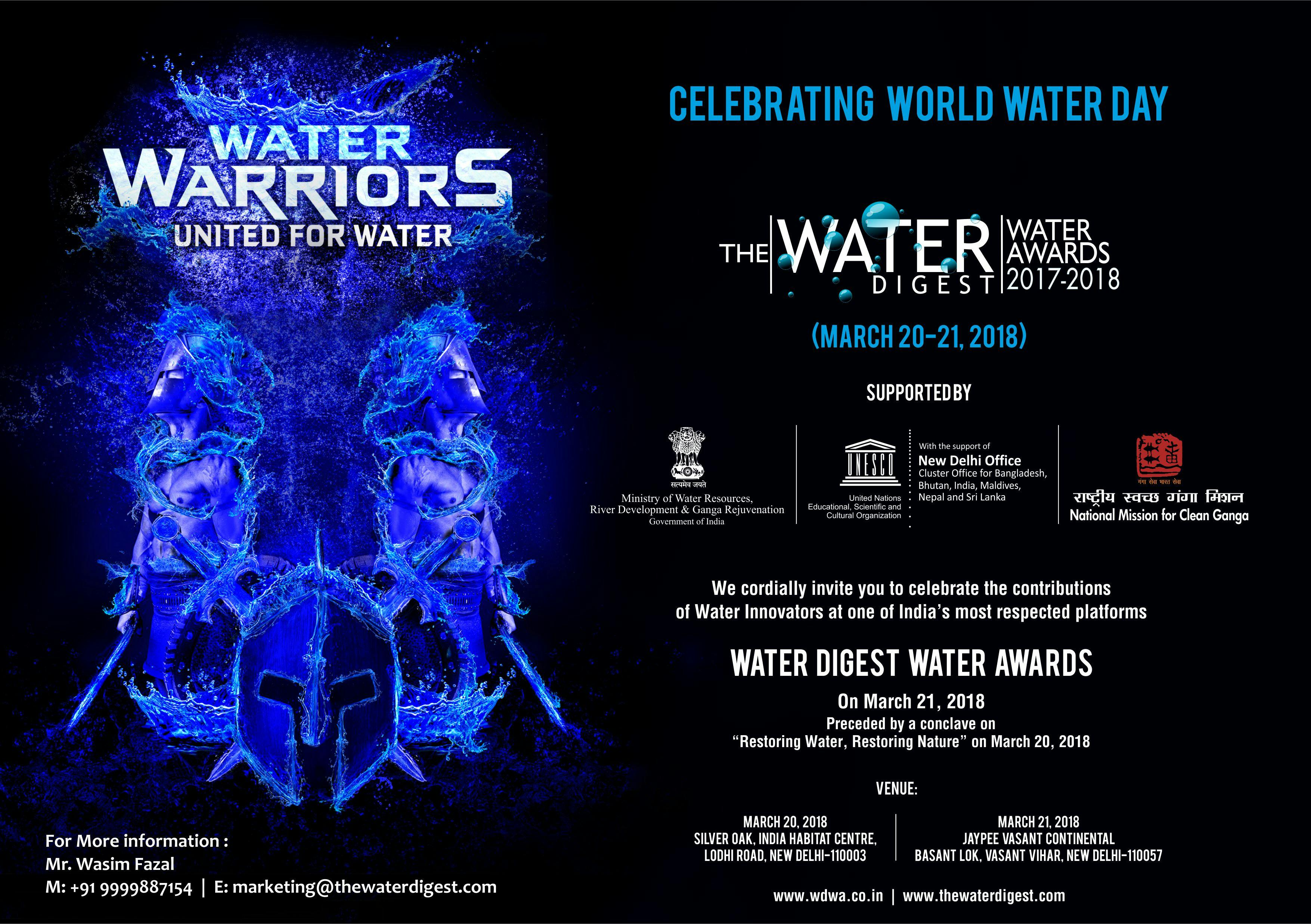 Water Digest Water Awards 2017-18
