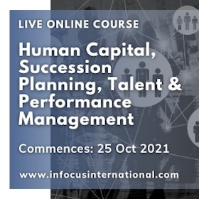 Human capital, succession planning, talent & performance management live online course