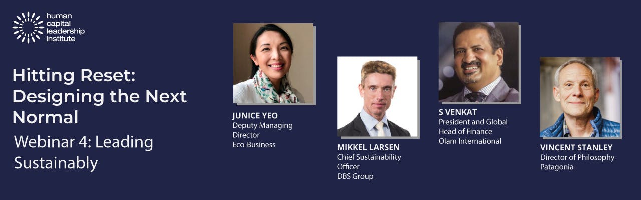 Hitting reset: Designing the next normal—leading sustainably