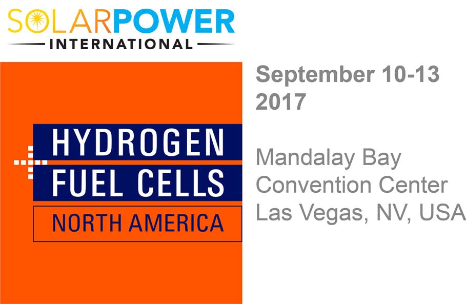 Hydrogen + Fuel Cells NORTH AMERICA at SOLARPOWER International