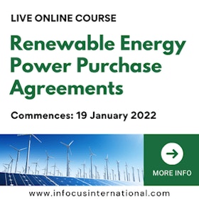 Renewable energy power purchase agreements live online course