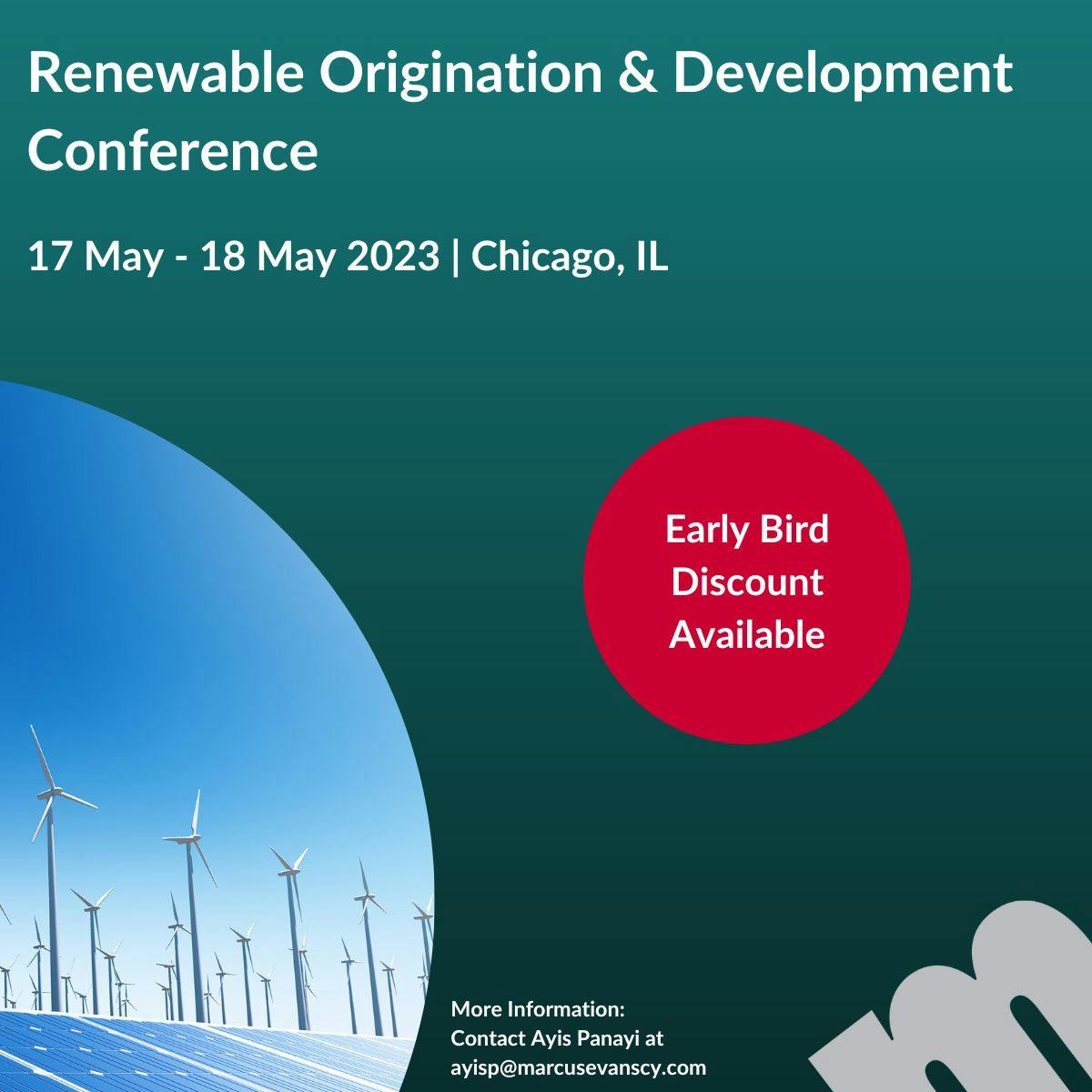 Renewable Origination and Development Conference