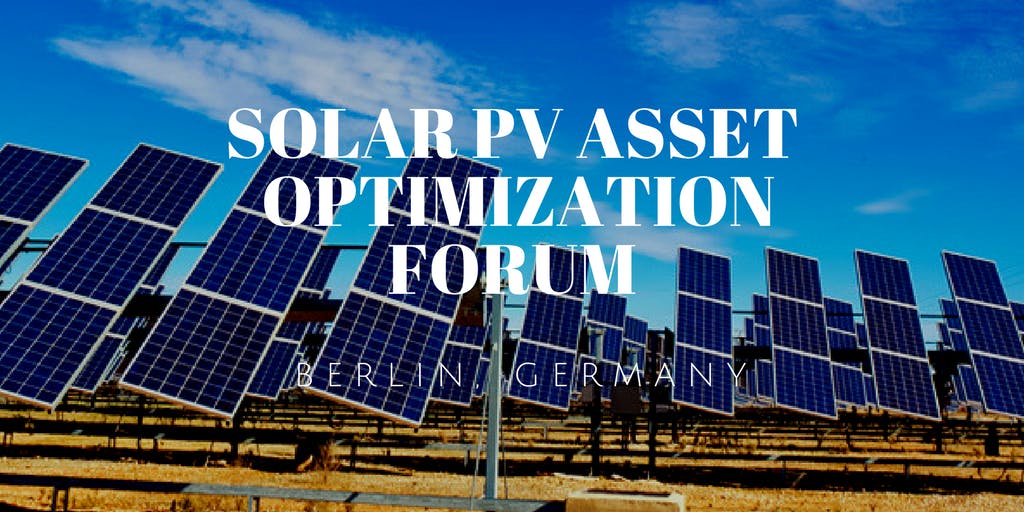 Solar PV Asset Optimization Forum
