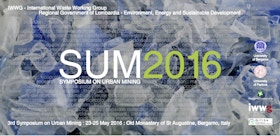 SUM 2016 - 3rd Symposium on Urban Mining