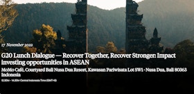 G20 Lunch Dialogue — Recover Together, Recover Stronger: Impact investing opportunities in ASEAN