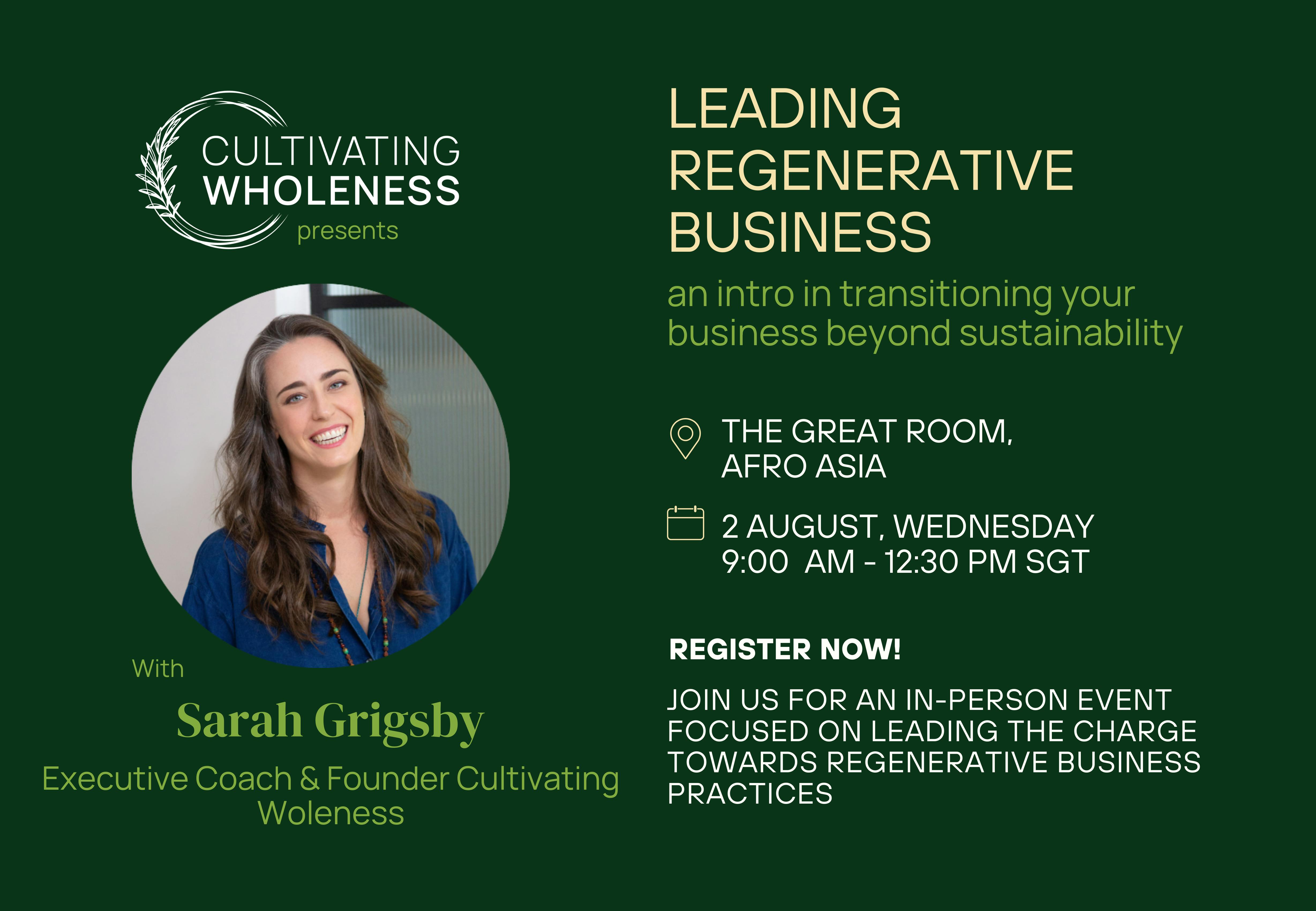 Leading Regenerative Businesses - Going Beyond Sustainable