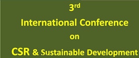 3rd International Conference on Corporate Social Responsibility and Sustainable Development 