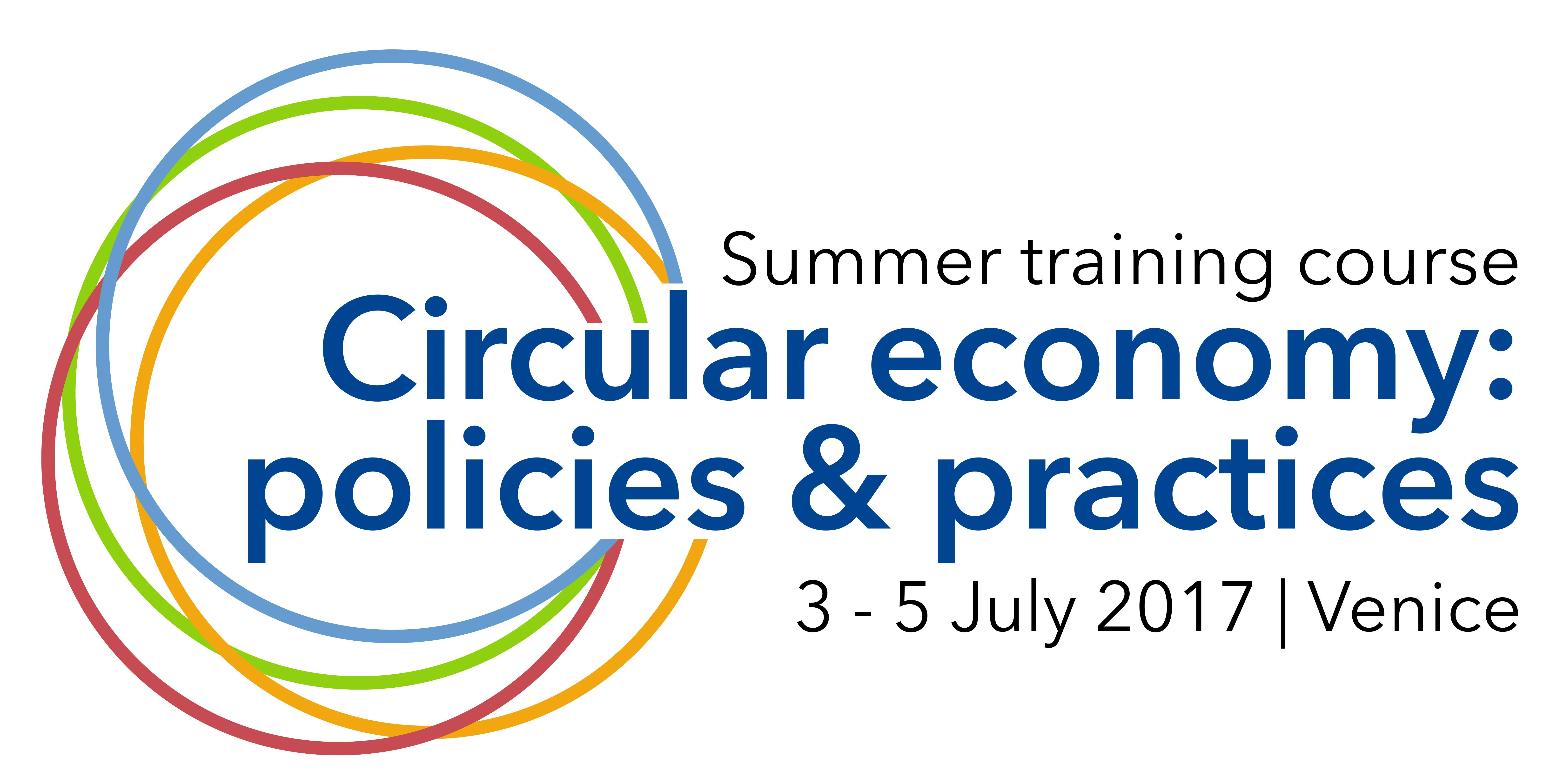 Summer training course on circular economy: policies and practices