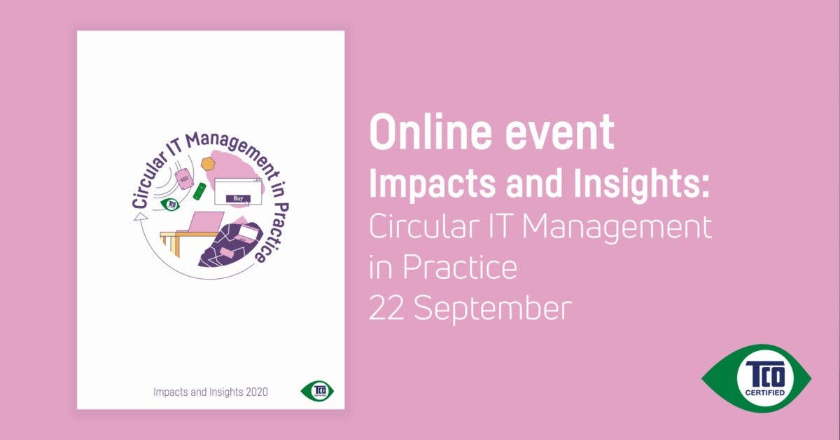 Online event Impacts and Insights: Circular IT Management in Practice