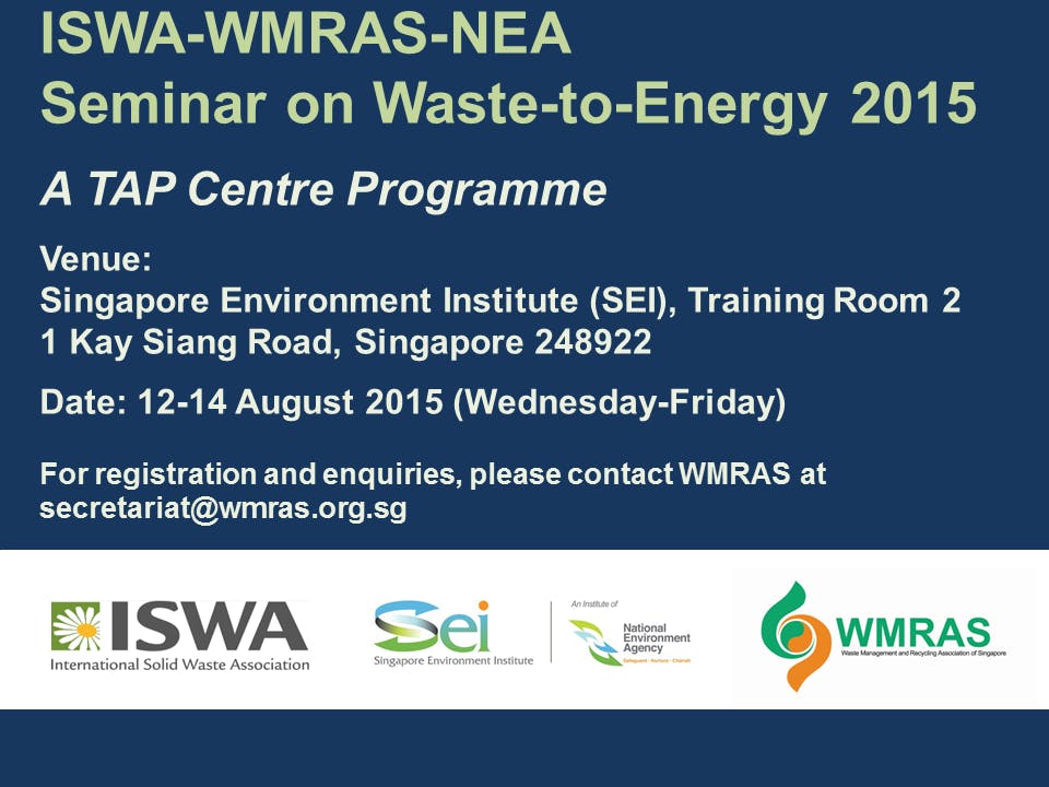 Seminar on Waste-to-Energy 2015