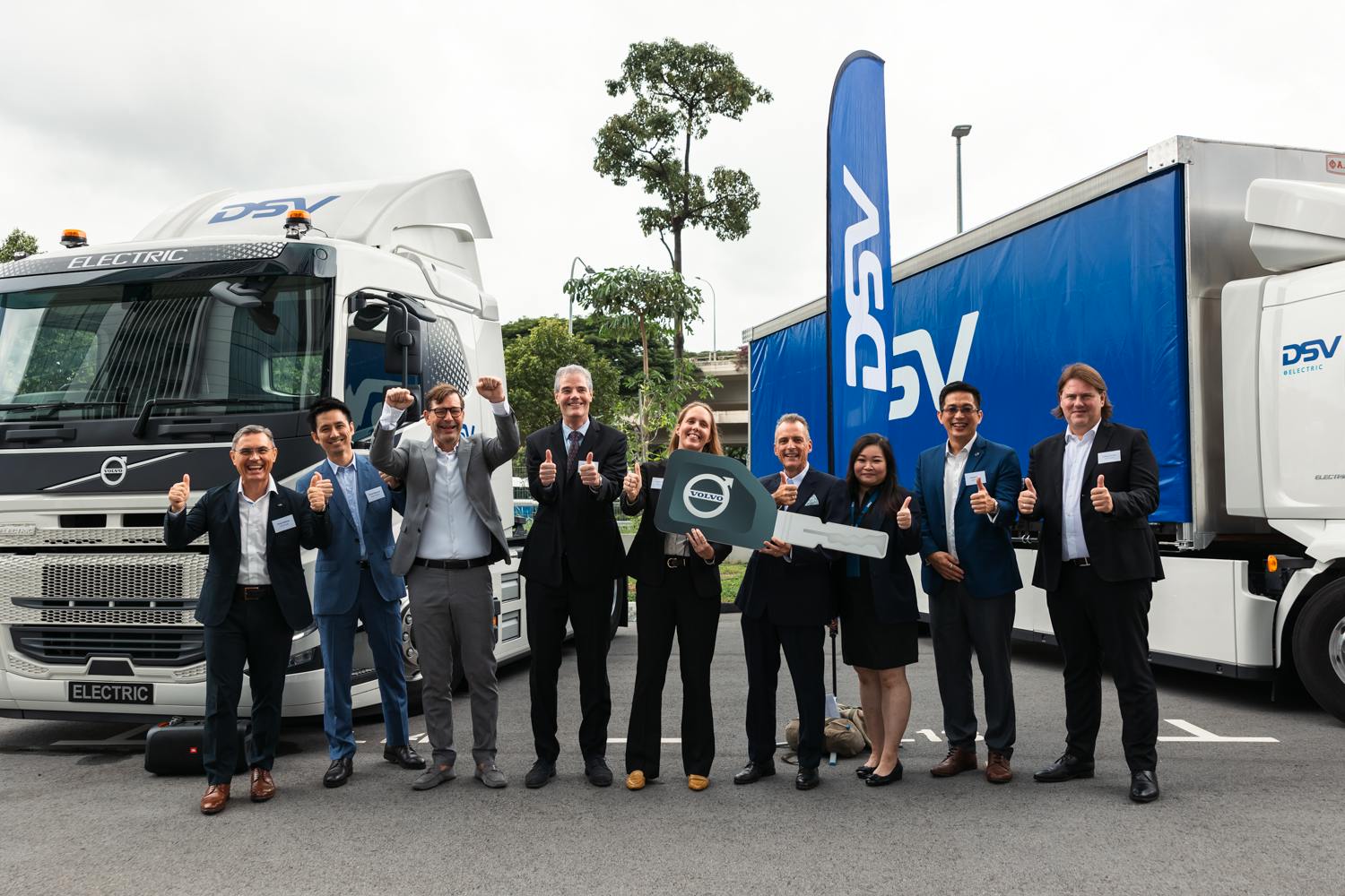 Global logistics giant acquires Volvo electric trucks in Singapore