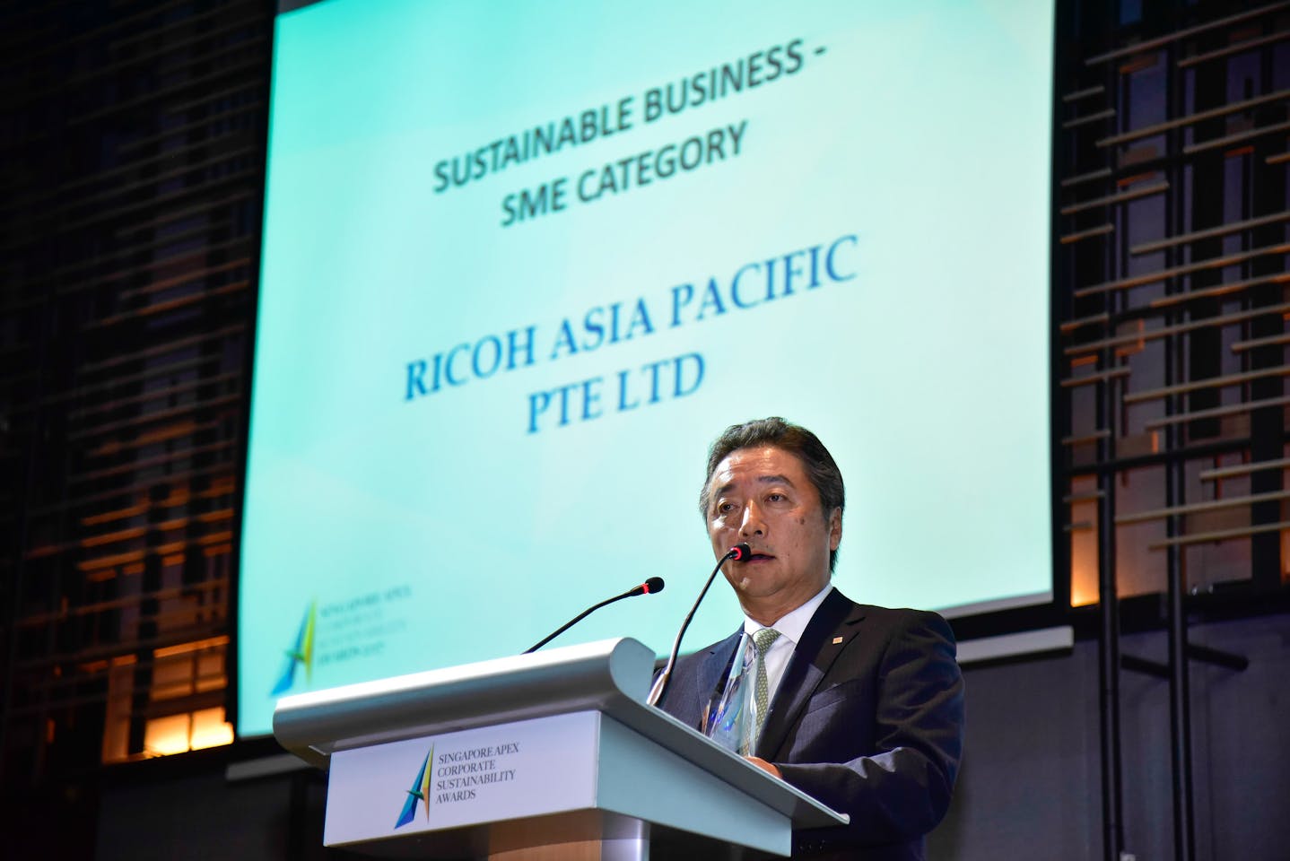 Ricoh Asia Pacific Receives The Singapore Apex Corporate Sustainability Awards 2017 For Its Sustainable Business Practices Press Releases Asia Sustainable Business