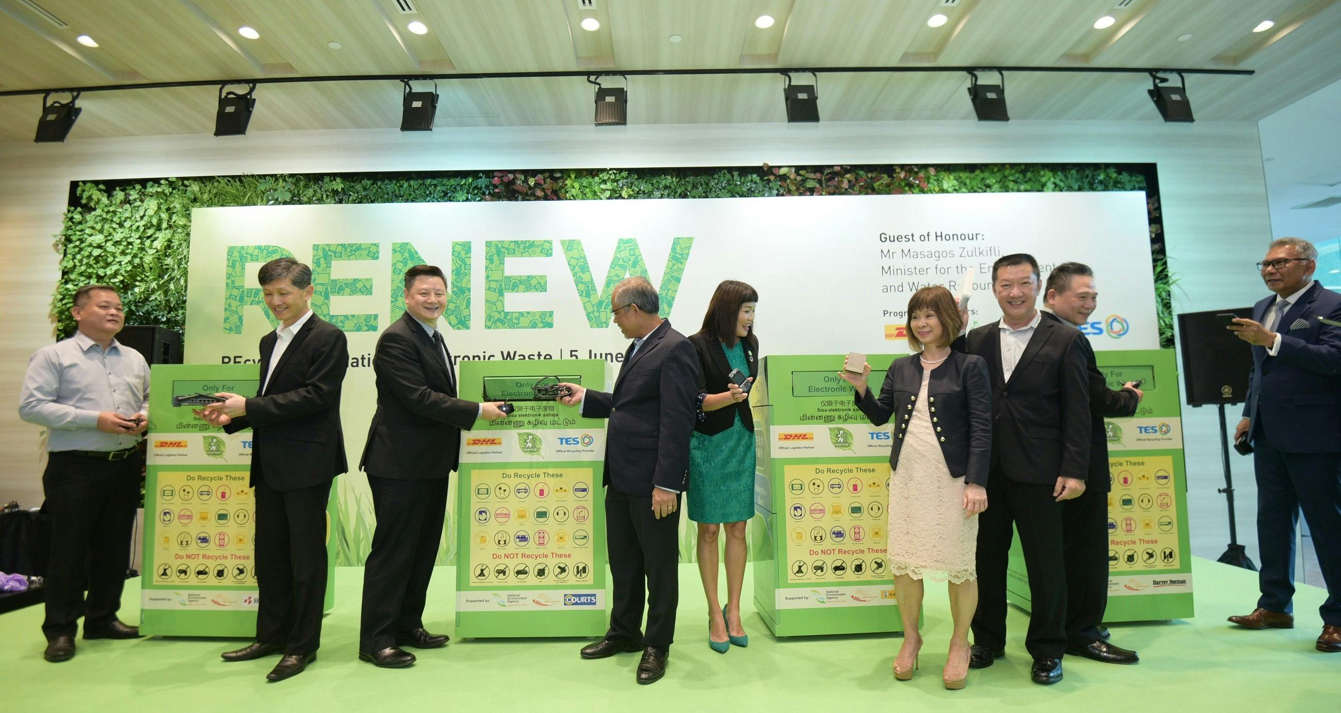 Best Denki, COURTS, Gain City and Harvey Norman to join RENEW and to place e-waste recycling bins in their retail stores