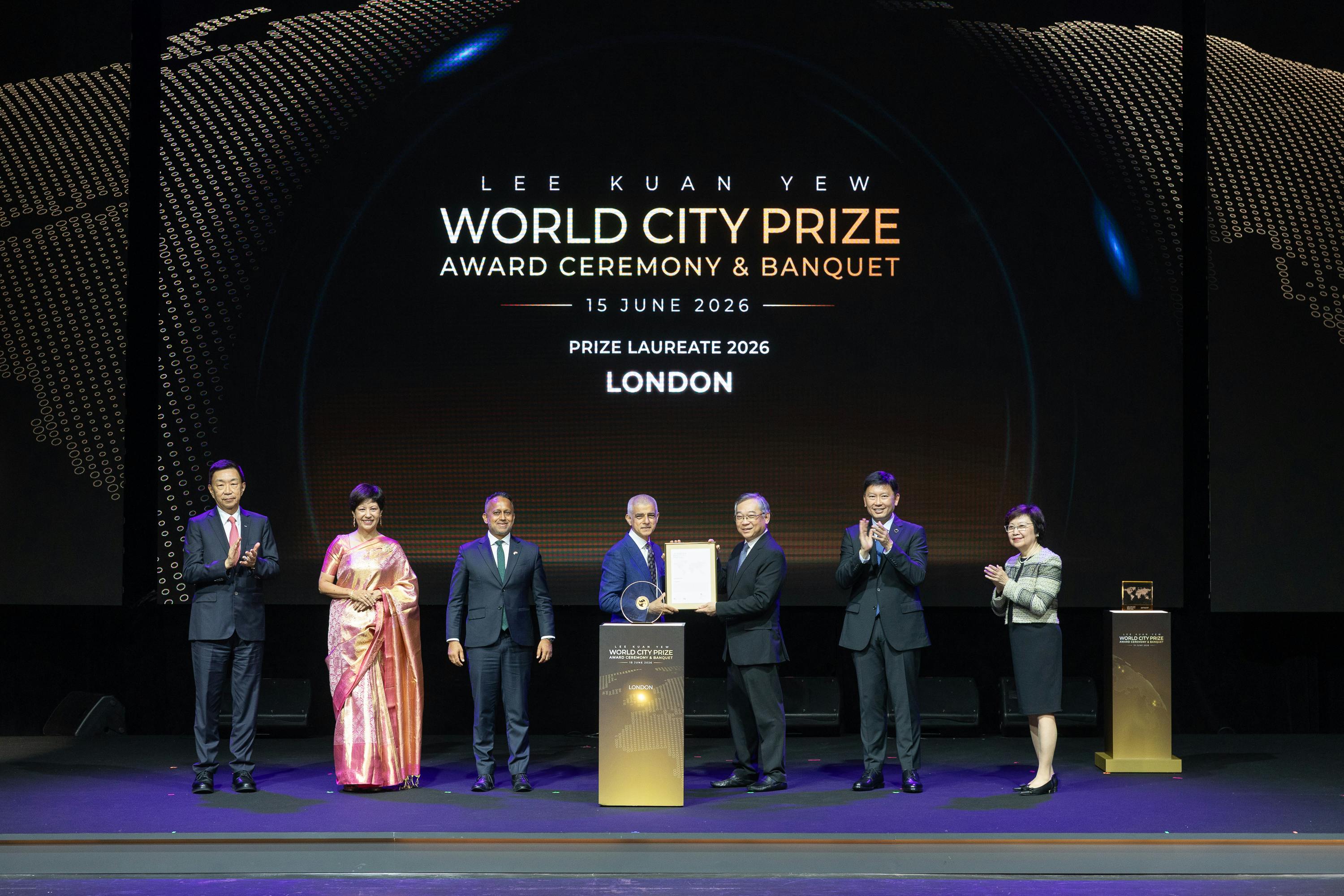London conferred Lee Kuan Yew World City Prize at award ceremony