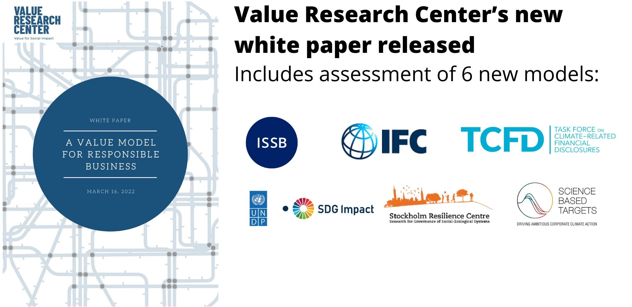 Value Research Center (VRC) launches integrated Value Model