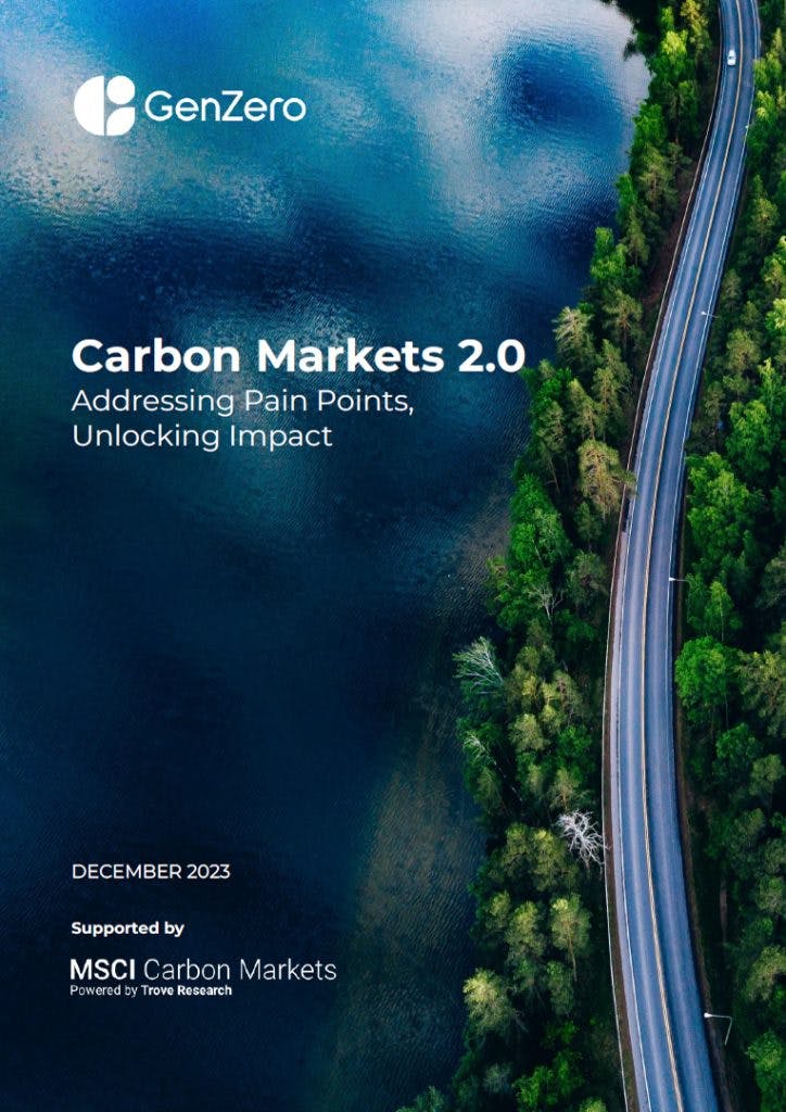 GenZero launches Carbon Markets 2.0 whitepaper to spotlight critical unlocks to deliver impact at scale