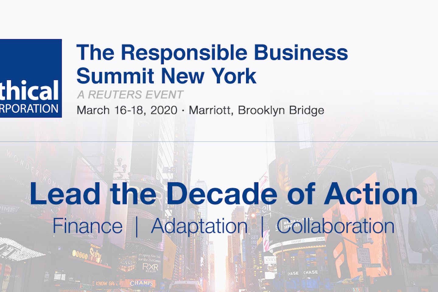 The Responsible Business Summit New York returns for 2020