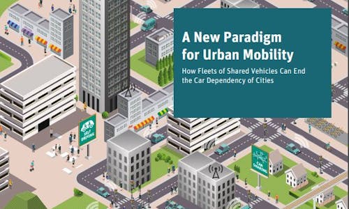 A new paradigm for urban mobility: How fleets of shared vehicles can end the car dependency of cities