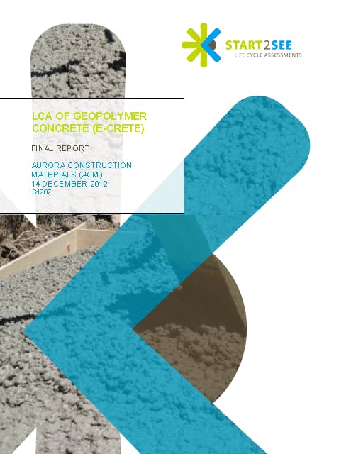 Life Cycle Assessment of E-Crete