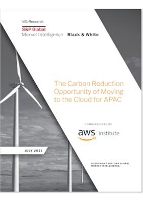 The carbon reduction opportunity of moving to the cloud for APAC