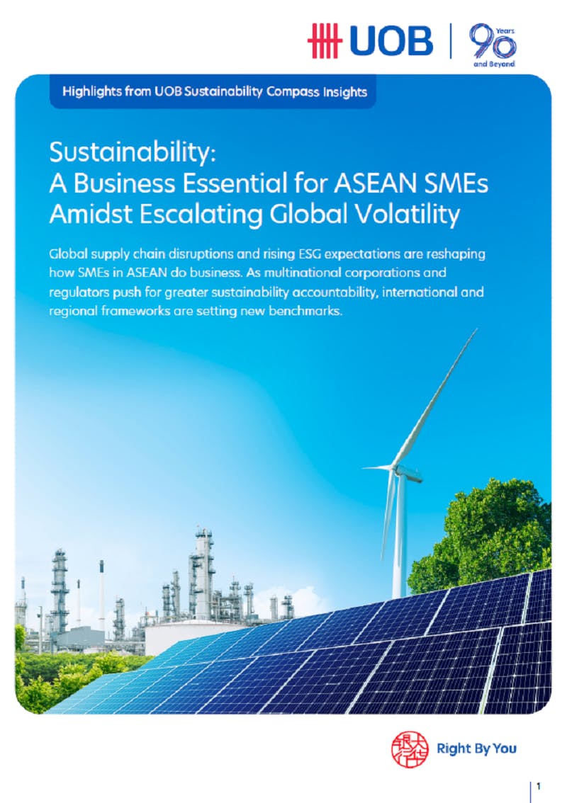 Sustainability: A business essential for Asean SMEs amidst escalating global volatility