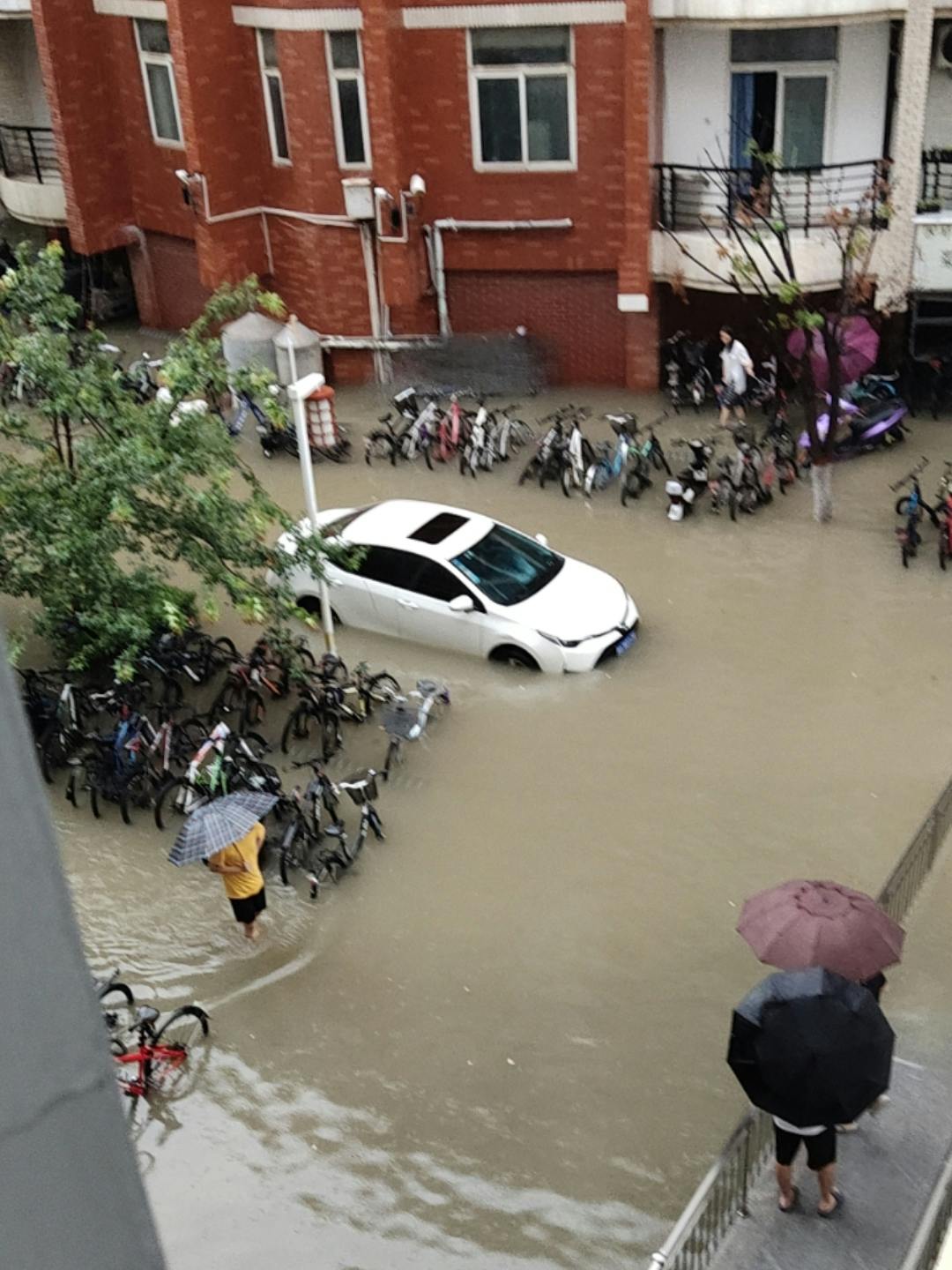Henan floods Zhengzhou university campus
