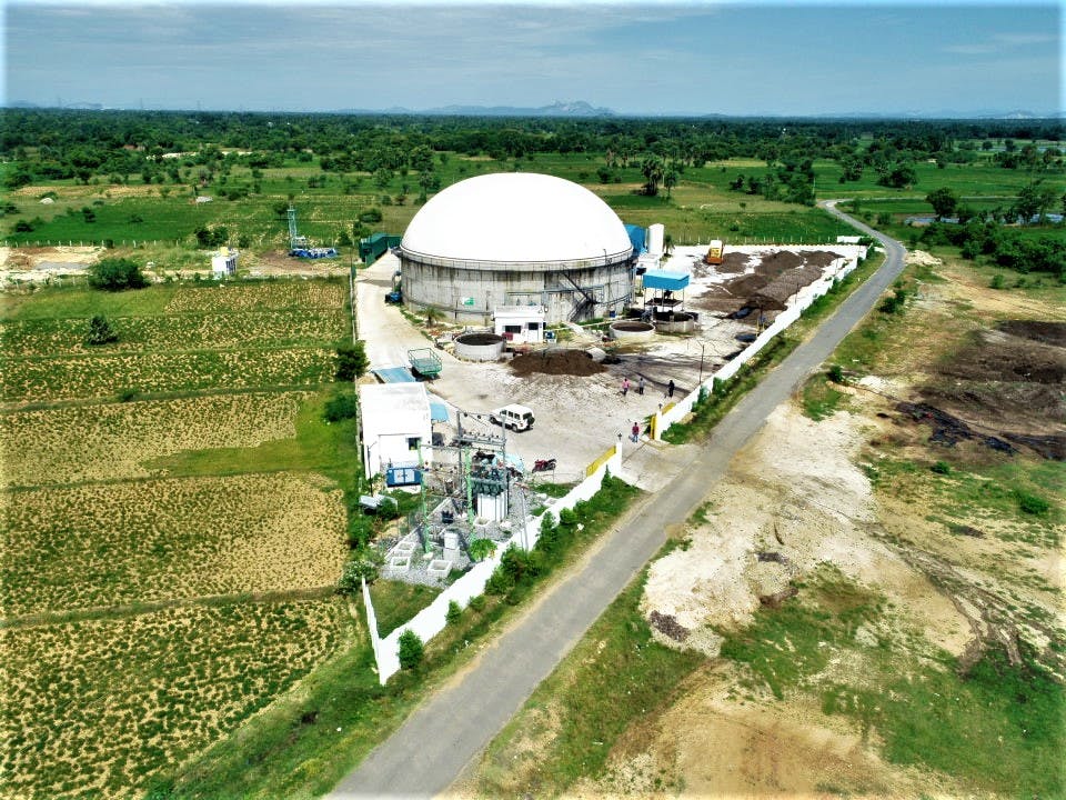 Bio-CNG plant dome