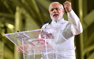 Indian Prime Minister Narendra Modi in Singapore