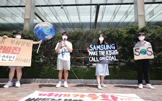 Youth protest against coal South Korea