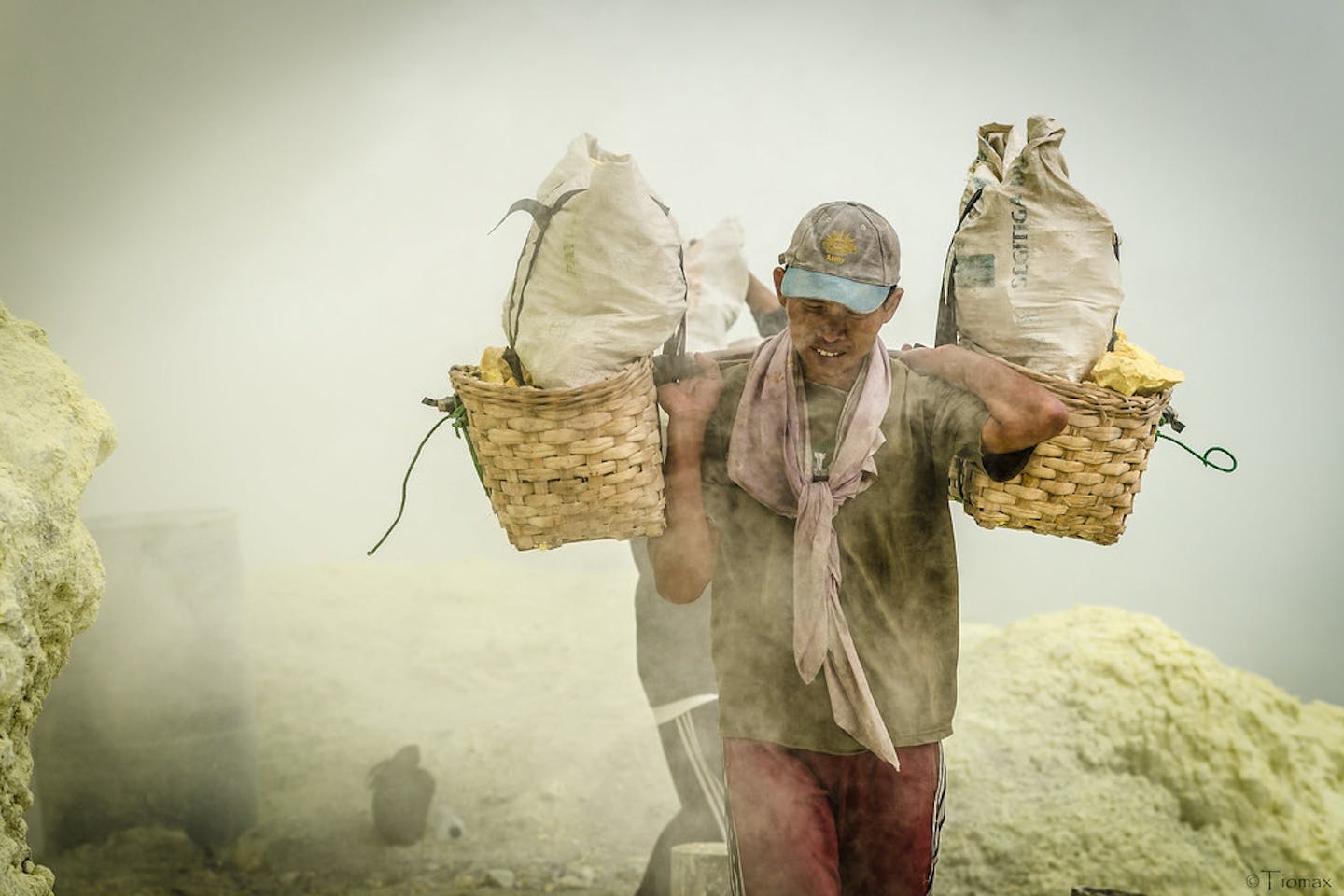 Miners in Jawa Timur Indonesia.