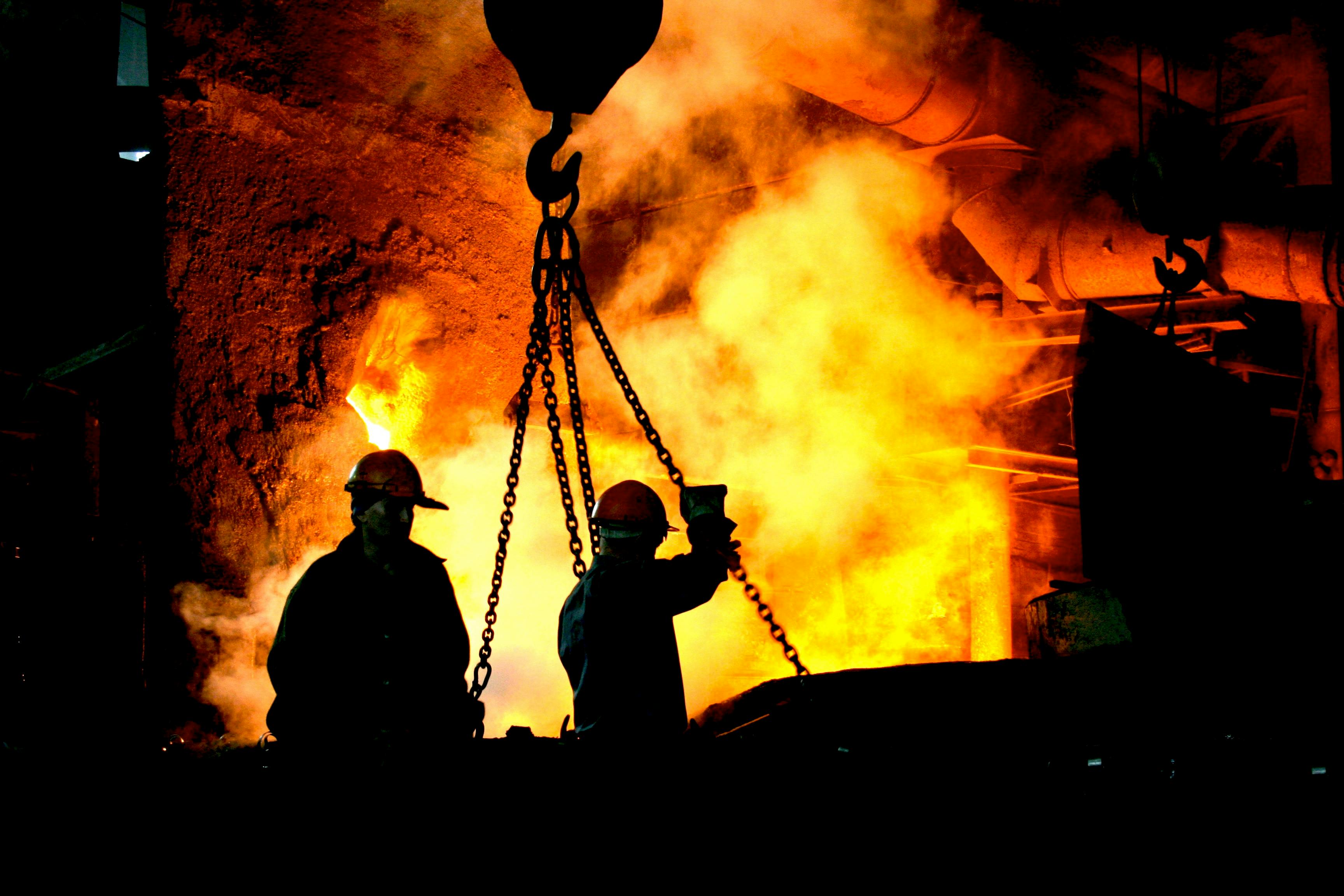 Nickel smelter in Russia